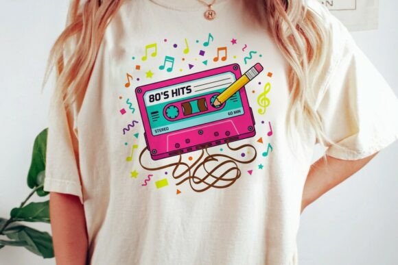80S Cassette Tape Retro Design: A Visual Asset for Modern Projects