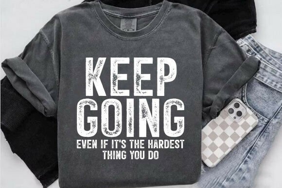 Keep Going PNG Design: A Motivational Asset for Modern Creators