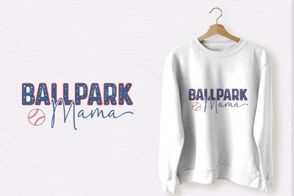 Retro Baseball Ballpark Mama SVG Design: A Vintage Asset
